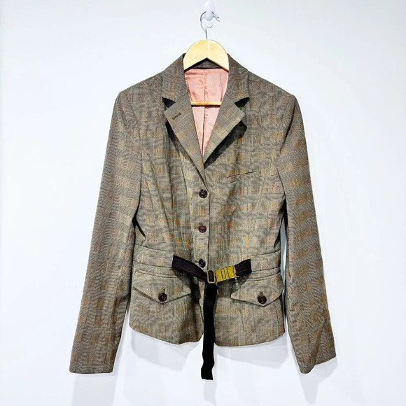 InWear Vintage brown plaid  jacket - Picture 1 of 12